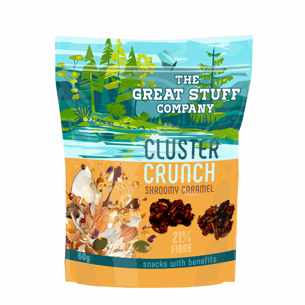 Cluster Crunch - Almond -Shroomy Caramel with Protein Crispies - NEW!