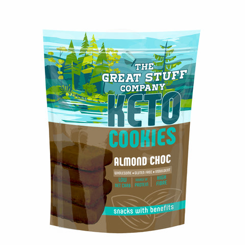 Keto Cookies - Almond Choc - 90g pouch - NEW!