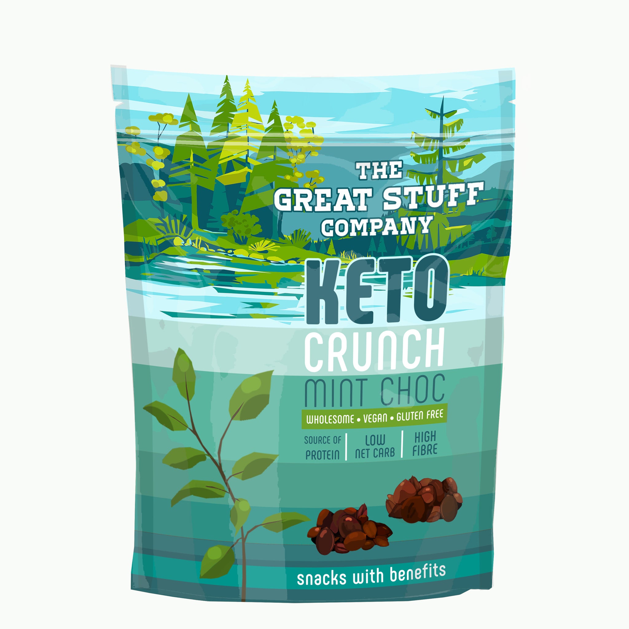 Keto Crunch - Mint Choc & Brazil Nuts - 60g pouch