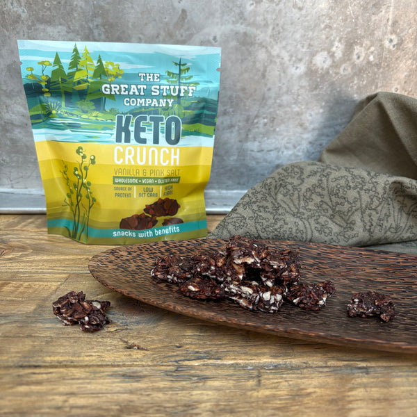 Keto Crunch - Vanilla Choc - Pink Salt & Almonds - 60g pouch