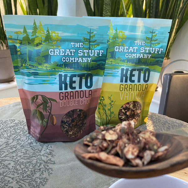 Keto Granola with MCT oil and Protein Crispies- Vanilla - 330g