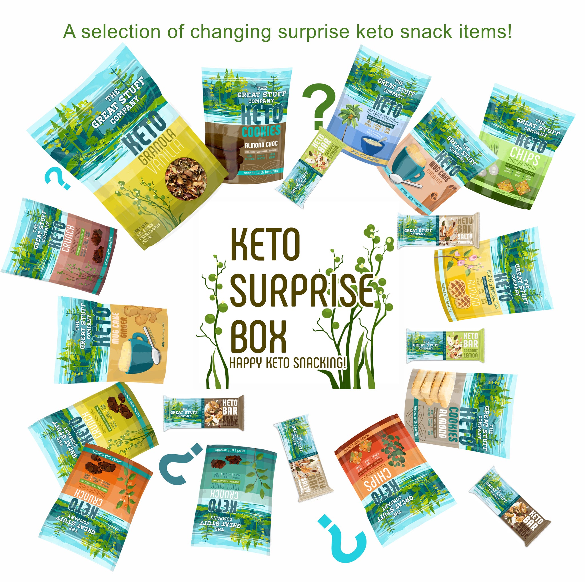 Keto Surprise Gift Box - Wholesome Keto Snacks Selection