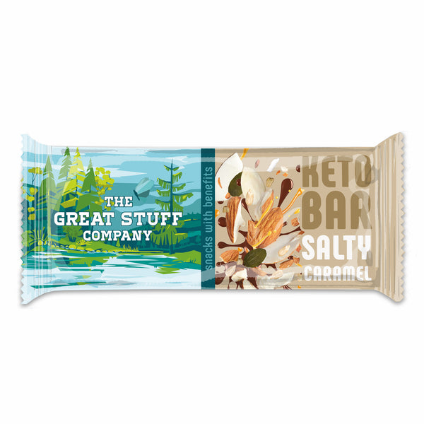 Baked Keto Bar - Salty Caramel - 12 x 40g bars - NEW!