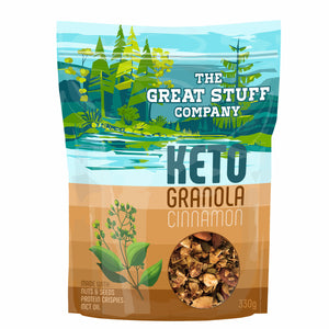 Keto Granola with MCT oil and Protein Crispies- Cinnamon