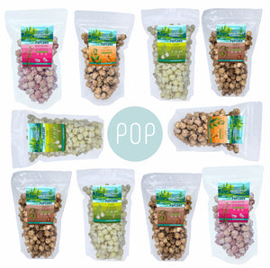 Popcorn Box - Mixed flavours - Cocoa, Raspberry, Cinnamon, Chive & Onion - 10 pouches