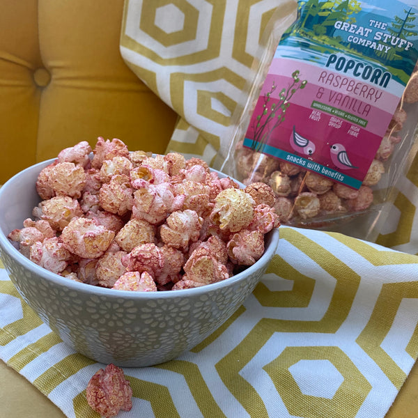 Sweet Raspberry & Vanilla Popcorn - 35g pouch