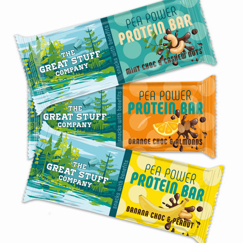 Pea Power Protein Bar - Mixed Flavours - Box of 12